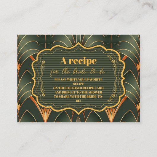 Elegant geometrisch Art Deco Vrijgezellenfeest Informatiekaartje (Voorkant)