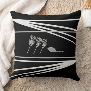 Elegant geometrisch bloemenpatroon Sierkussen