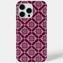 Elegant  geometrisch bloemmotief iPhone 15 pro max hoesje