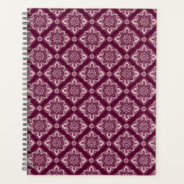 Elegant  geometrisch bloemmotief planner
