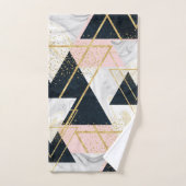 Elegant geometrisch en confetti golden design bad handdoek (Handdoek)