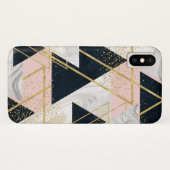 Elegant geometrisch en confetti golden design Case-Mate iPhone case (Achterkant (horizontaal))