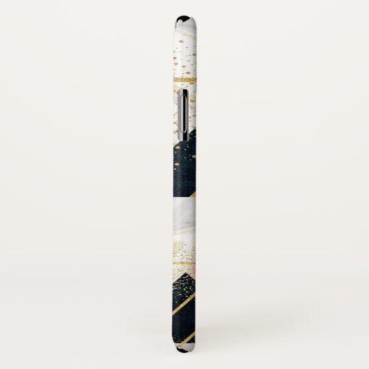 Elegant geometrisch en confetti golden design Case-Mate iPhone case (Achterkant / rechts)