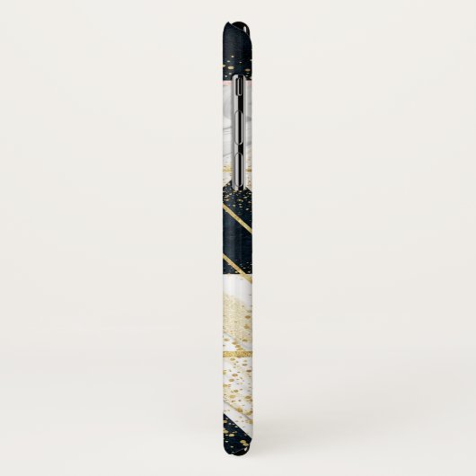 Elegant geometrisch en confetti golden design Case-Mate iPhone case (Achterkant/links)