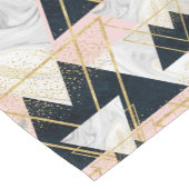 Elegant geometrisch en confetti golden design korte tafelloper (Hoek)