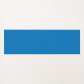 Elegant geometrisch Floral blauw en wit patroon Yogamat (Achterkant (horizontaal))