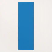 Elegant geometrisch Floral blauw en wit patroon Yogamat (Achterkant)