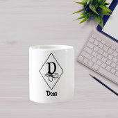 Elegant Geometrisch Initiaal Monogram D Koffiemok