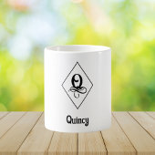 Elegant Geometrisch Initiaal Monogram Q Koffiemok