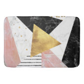 Elegant geometrisch ontwerp voor marmer en goud badmat (Voorkant)