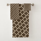 Elegant geometrisch patroon bad handdoek (Insitu)