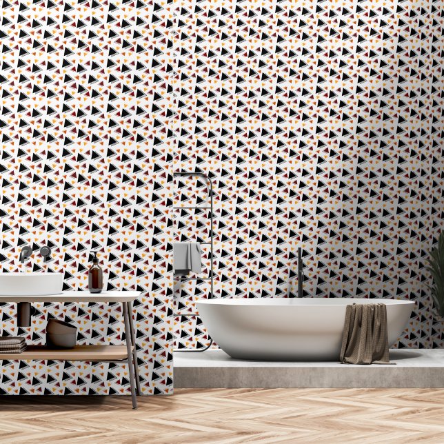 Elegant Geometrisch Patroon Behang (Badkamer)