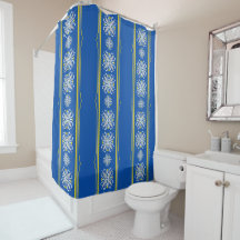Elegant geometrisch patroon blauw en geel