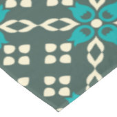 Elegant geometrisch patroon in Blauwgroen en wijze Tafelkleed (Gekanteld)