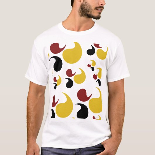 Elegant geometrisch patroon met een moderne touch t-shirt (Voorkant)
