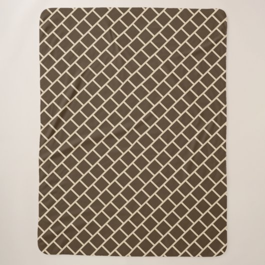 Elegant geometrisch patroon sherpa deken (Voorkant)