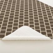 Elegant geometrisch patroon sherpa deken (3/4)