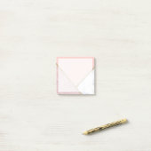 Elegant geometrisch roos goud glitter witte marmer post-it® notes (Op bureau)