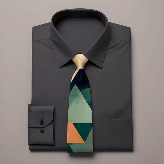 Elegant geometrisch Stropdas met driehoeken