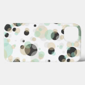 Elegant geometrische belletjes op aangepaste kleur Case-Mate iPhone case (Achterkant (horizontaal))