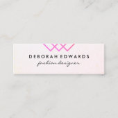 Elegant geometrische lijnen mini visitekaartje (Voorkant)