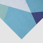 Elegant geometrische marineblauw en zee groene pas tissuepapier (Detail)