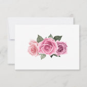 Elegant geometrische roze roze rokerplaatje bedankkaart (Achterkant)