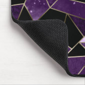 Elegant Geometry Paars Abstract Patroon Muismat (Hoek)