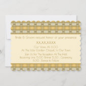 Elegant gepatterd goud en crème kaart (Voorkant)