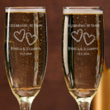 Elegant gepersonaliseerd 50ste bruiloft Jubileum c