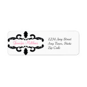 Elegant gepersonaliseerd adreslabel etiket (Voorkant)