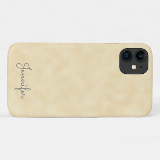 Elegant gepersonaliseerd Antiek perkament Case-Mate iPhone Case (Achterkant (horizontaal))