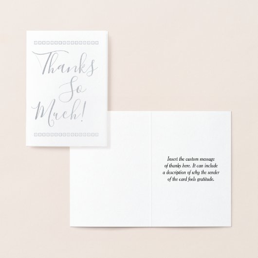 Elegant & Gepersonaliseerd "Bedankt Zoveel!" Kaart (Display)
