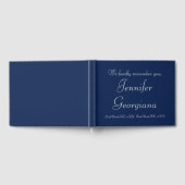 Elegant Gepersonaliseerd begrafenis / Memorial gas Gastenboek (Volledig)