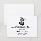 Elegant Gepersonaliseerd Birthday Party Save The Date (Voorkant / Achterkant)