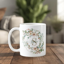 Elegant Gepersonaliseerd Bloem Motief Naam Cadeau