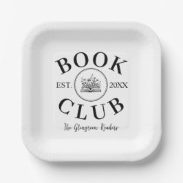 Elegant gepersonaliseerd boekenclub leden evenemen papieren bordje