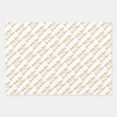 Elegant Gepersonaliseerd bruiloft bruid bruidegom  Inpakpapier Vel (Voorkant 3)