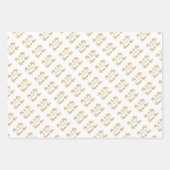 Elegant Gepersonaliseerd bruiloft bruid bruidegom  Inpakpapier Vel (Voorkant 2)