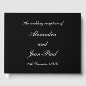 Elegant, gepersonaliseerd bruiloft gastenboek (Voorkant)