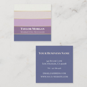 Elegant gepersonaliseerd colorblock Visitekaartje