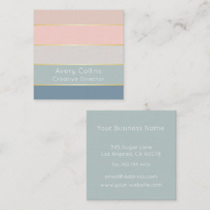 Elegant gepersonaliseerd colorblock Visitekaartje