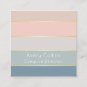 Elegant gepersonaliseerd colorblock Visitekaartje (Voorkant)