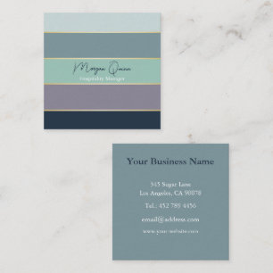 Elegant gepersonaliseerd colorblock Visitekaartje