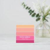 Elegant gepersonaliseerd colorblock Visitekaartje (Staand voorkant)