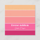 Elegant gepersonaliseerd colorblock Visitekaartje (Voorkant)