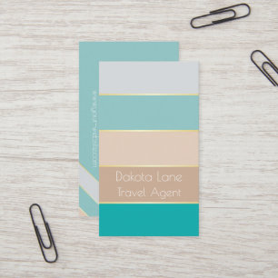 Elegant gepersonaliseerd colorblock Visitekaartje