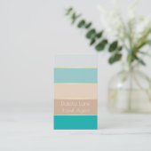 Elegant gepersonaliseerd colorblock Visitekaartje (Staand voorkant)