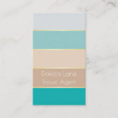 Elegant gepersonaliseerd colorblock Visitekaartje (Voorkant)