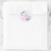 Elegant gepersonaliseerd gelukkig Pasen | Sticker  (Tas)